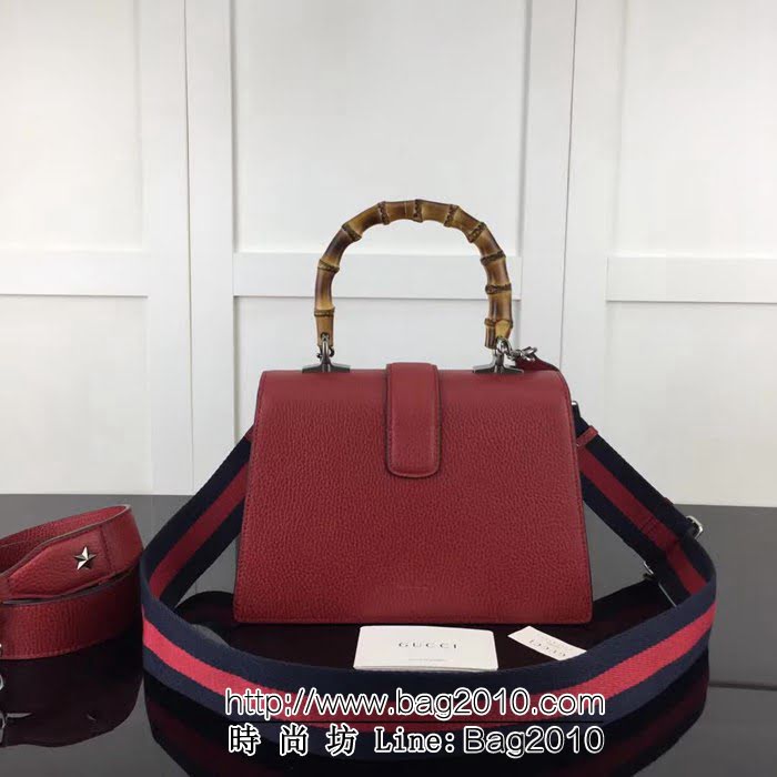 GUCCI古馳原單 新款GUCCI高仿新款專櫃品質原單貨實物實拍448075中號大紅手提包 波士頓包 HY1281